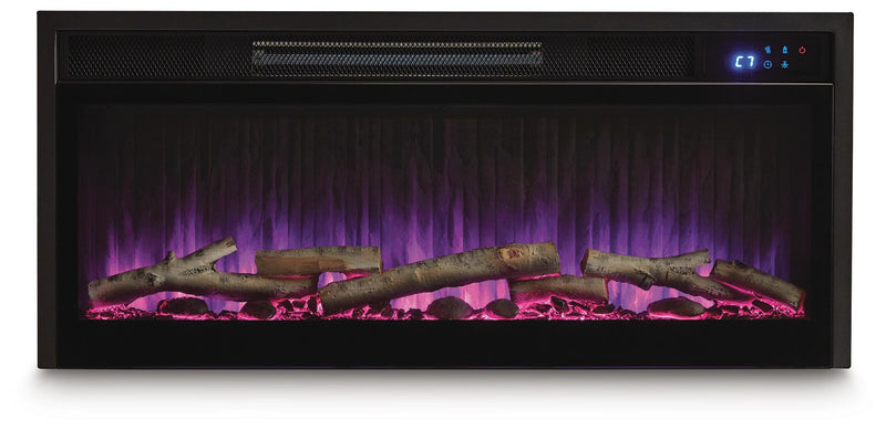 Entertainment Accessories Black Fireplace Insert - W100-703