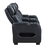 Ephron Power Motion Loveseat W/ Console, Power Headrests, LED & Speakers - LV06081