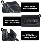 Ephron Power Motion Recliner W/Power Headrest & LED - LV06082