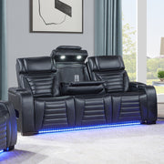 Ephron Power Motion Sofa W/Dropdown Table, Wireless Charging, Reading Light, Power Headrests & LED - LV06080
