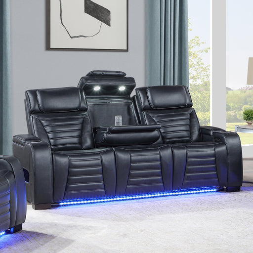 Ephron Power Motion Sofa W/Dropdown Table, Wireless Charging, Reading Light, Power Headrests & LED - LV06080
