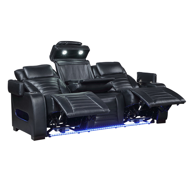 Ephron Power Motion Sofa W/Dropdown Table, Wireless Charging, Reading Light, Power Headrests & LED - LV06080