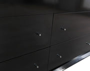 Erika Black 4 pc Queen Bedroom Set - ERIKABEDROOM-4PCQ