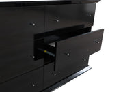 Erika Black 4 pc Queen Bedroom Set - ERIKABEDROOM-4PCQ