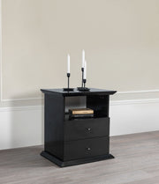 Erika Black 4 pc Queen Bedroom Set - ERIKABEDROOM-4PCQ