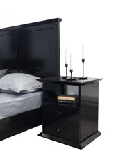 Erika Black 4 pc Queen Bedroom Set - ERIKABEDROOM-4PCQ