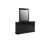 Erika Black 4 pc Queen Bedroom Set - ERIKABEDROOM-4PCQ