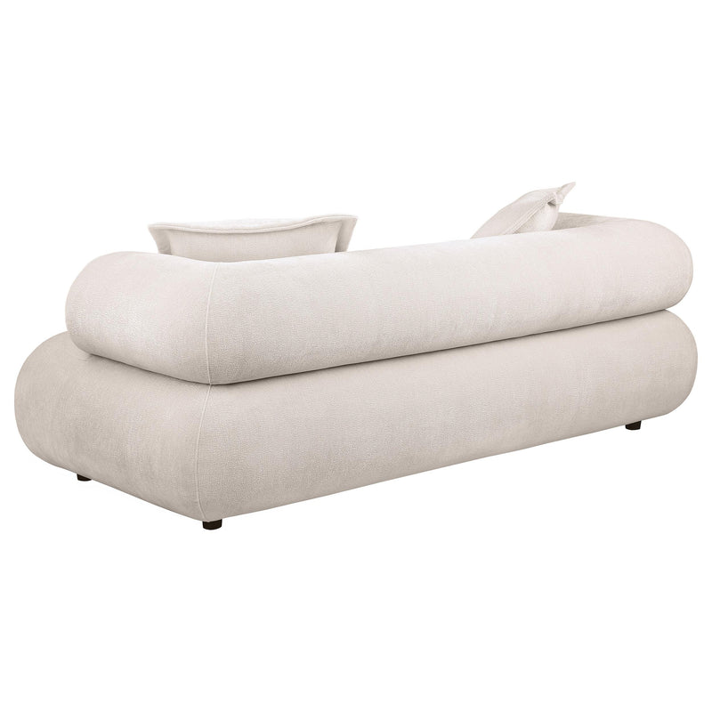 Eskola 2-Piece Chenille Sofa and Accent Chair Set Ivory - 509801-S2C
