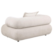 Eskola 2-Piece Chenille Sofa and Accent Chair Set Ivory - 509801-S2C