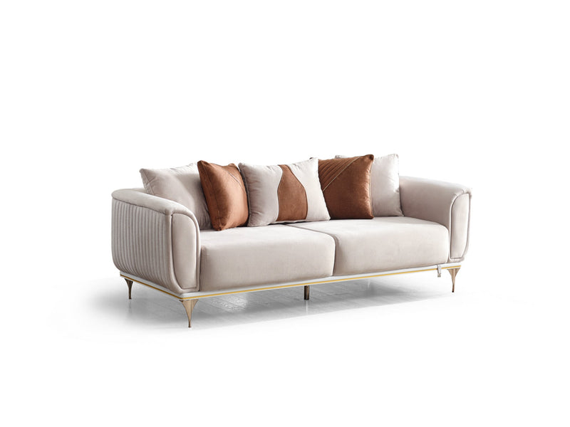 Esperanza 3-pieces (Sofa & Loveseat & Chair) Livingroom in White - 200-ELIF-ESP-A234-321