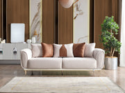 Esperanza 3-pieces (Sofa & Loveseat & Chair) Livingroom in White - 200-ELIF-ESP-A234-321