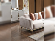 Esperanza 3-pieces (Sofa & Loveseat & Chair) Livingroom in White - 200-ELIF-ESP-A234-321