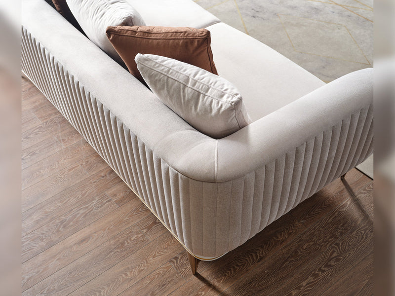 Esperanza 3-pieces (Sofa & Loveseat & Chair) Livingroom in White - 200-ELIF-ESP-A234-321