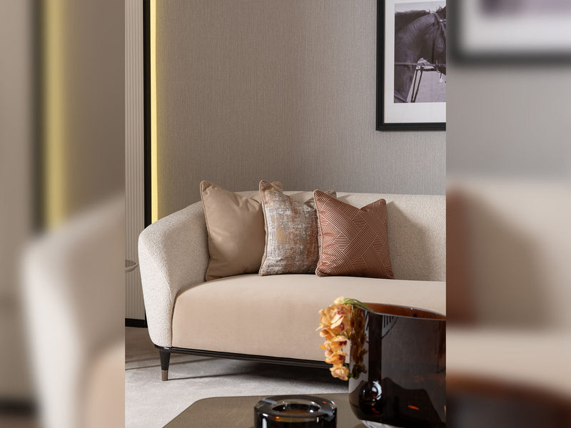 Essenza 4-pieces (2 Sofa &  2 Chair) Livingroom in Cream - 200-GAB-ESS-3311