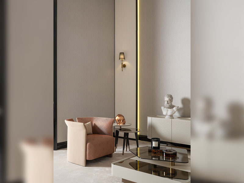 Essenza 4-pieces (2 Sofa &  2 Chair) Livingroom in Cream - 200-GAB-ESS-3311
