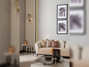 Essenza 4-pieces (2 Sofa &  2 Chair) Livingroom in Cream - 200-GAB-ESS-3311