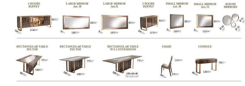 Essenza Dining by Arredoclassic, Italy SET - p12302