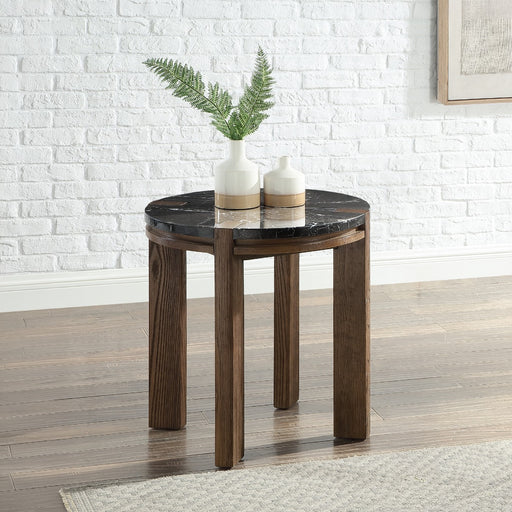 Estella End Table w/Marble Top - LV06886