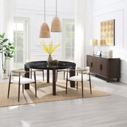 Estella Round Dining Table w/Marble Top - DN06880