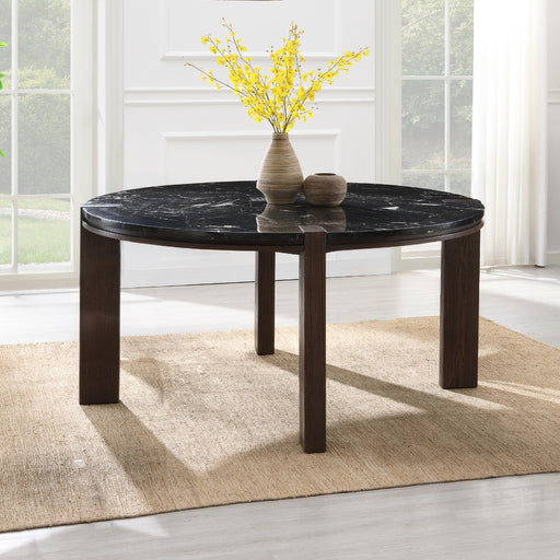 Estella Round Dining Table w/Marble Top - DN06880