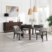 Estella Round Dining Table w/Marble Top - DN06880