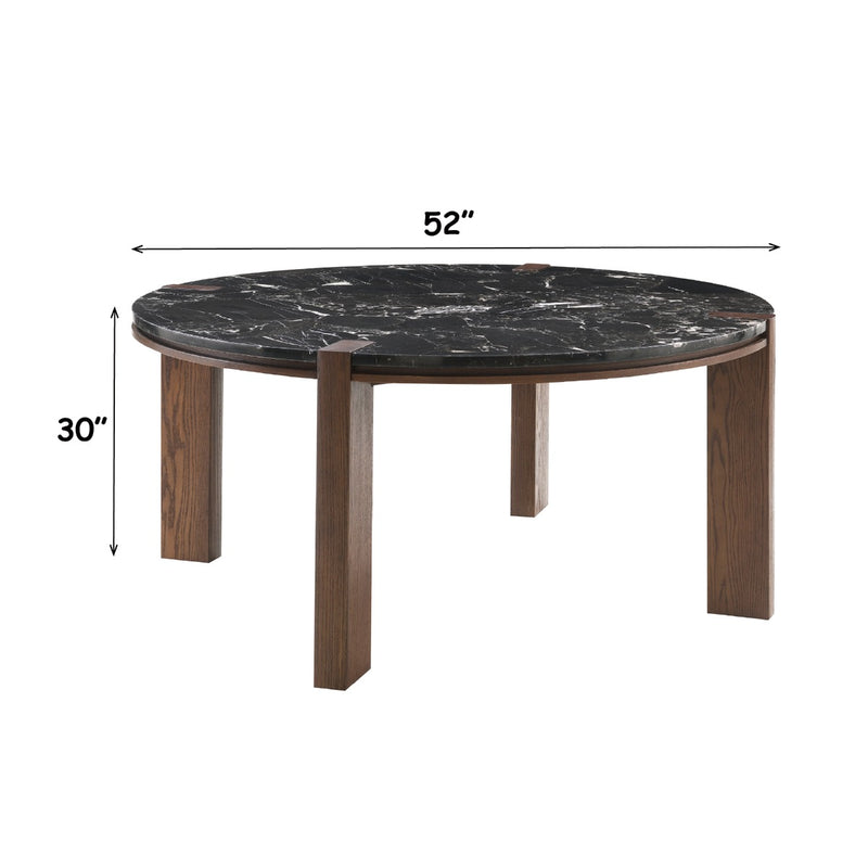 Estella Round Dining Table w/Marble Top - DN06880