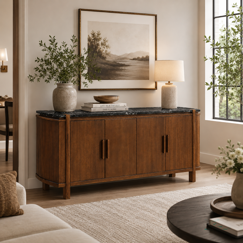 Estella Server w/Marble Top - DN06878
