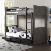 Estevon Twin/Twin Bunk Bed W/Storage - BD00613