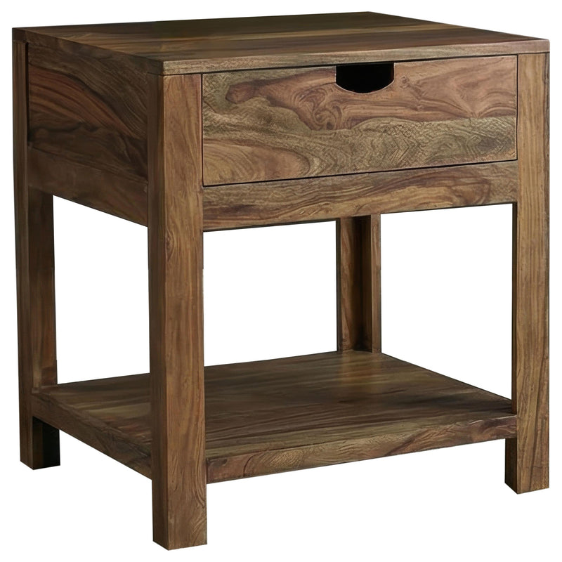 Esther 3-Piece Solid Sheesham Coffee and End Table Set Natural - 723888-S3