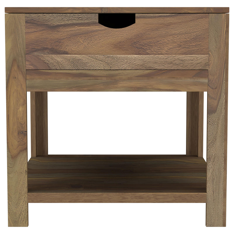 Esther 3-Piece Solid Sheesham Coffee and End Table Set Natural - 723888-S3