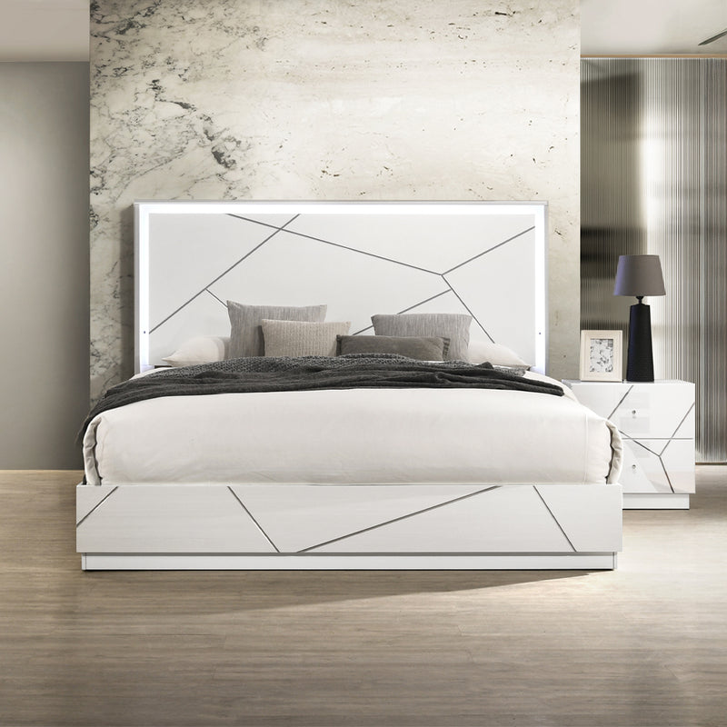 Esther Eastern King Bed w/LED - BD05881EK