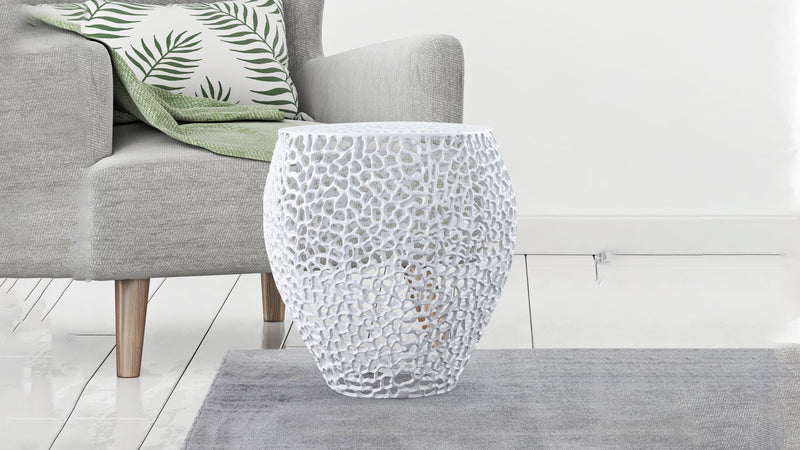 ET3403-18 Side Table White - ET3403-18 Side Table White