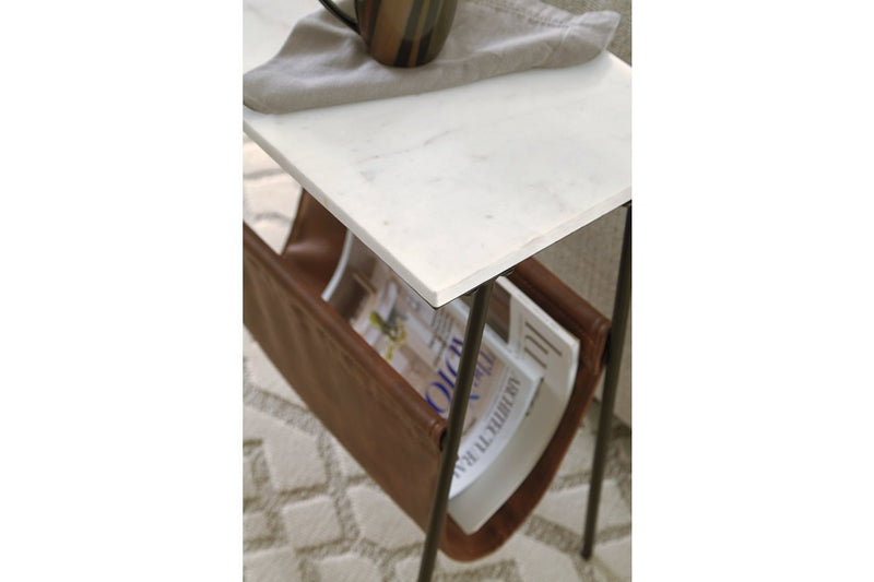 Etanbury Brown/Black/White Accent Table - Gate FurnitureTable