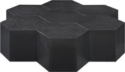 Eternal Oak Wood 7pc. Modular Coffee Table in Black - 262-CT-7PC