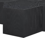 Eternal Oak Wood 7pc. Modular Coffee Table in Black - 262-CT-7PC