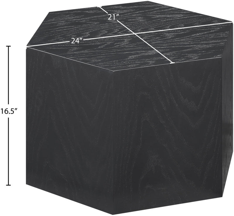 Eternal Oak Wood Modular Coffee Table in Black - 262-CT