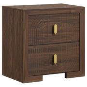 Etienne 2-drawer Nightstand Bedside Table Walnut - 225122