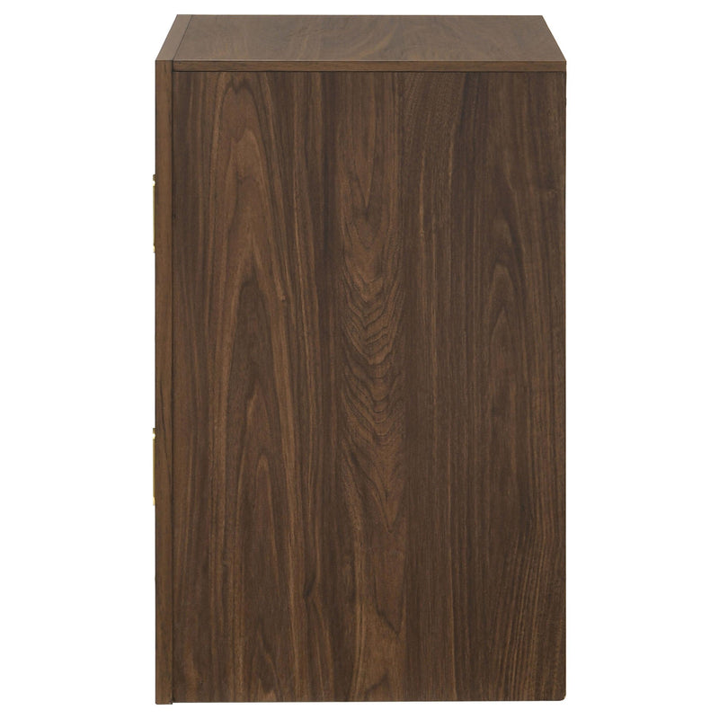 Etienne 2-drawer Nightstand Bedside Table Walnut - 225122