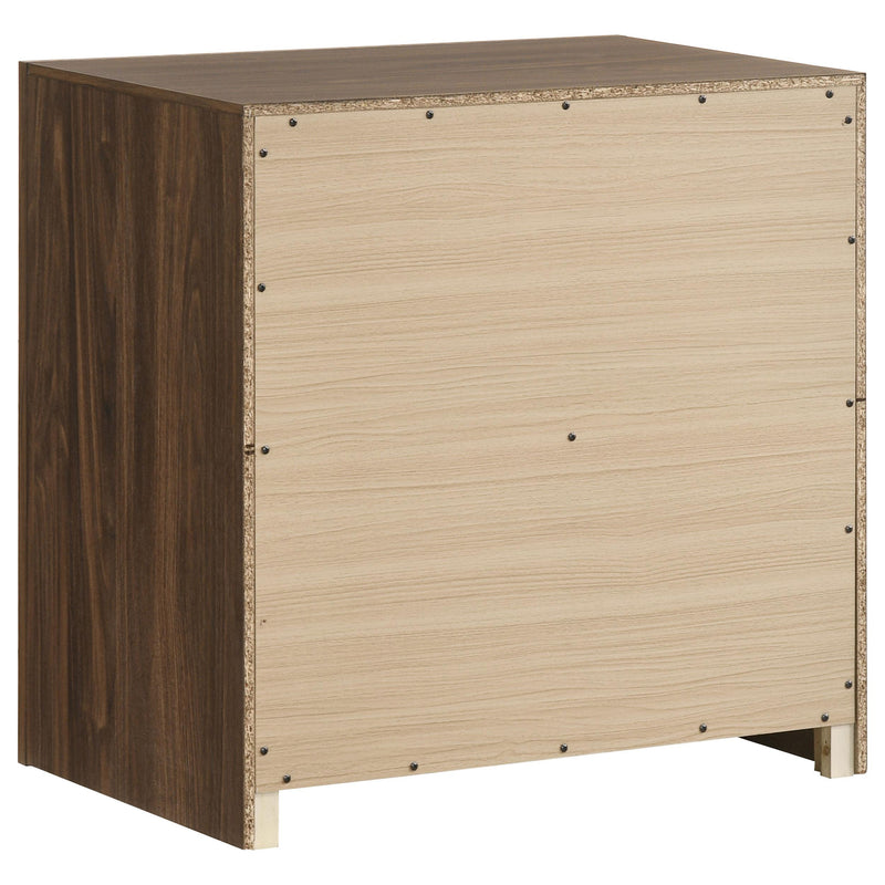Etienne 2-drawer Nightstand Bedside Table Walnut - 225122
