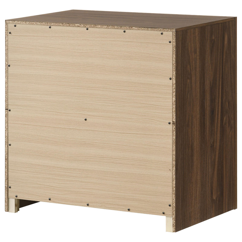 Etienne 2-drawer Nightstand Bedside Table Walnut - 225122