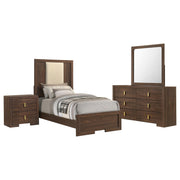 Etienne 4-piece Twin Bedroom Set Walnut - 225121T-S4
