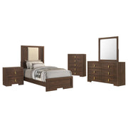 Etienne 5-piece Twin Bedroom Set Walnut - 225121T-S5