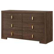 Etienne 6-drawer Bedroom Dresser Walnut - 225123