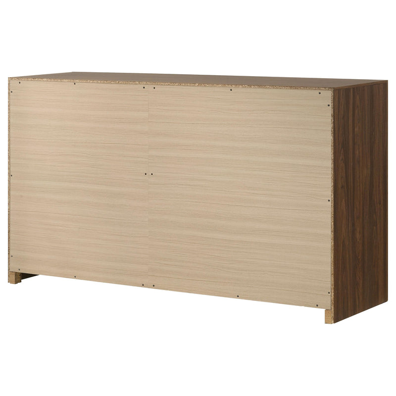 Etienne 6-drawer Bedroom Dresser Walnut - 225123