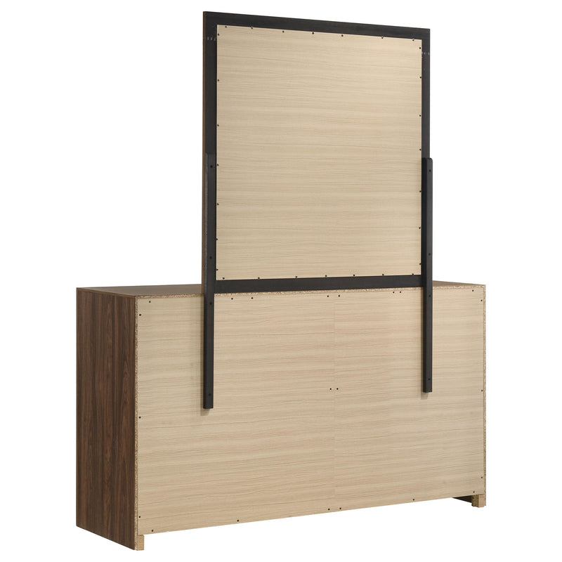 Etienne 6-drawer Dresser with Mirror Walnut - 225123M