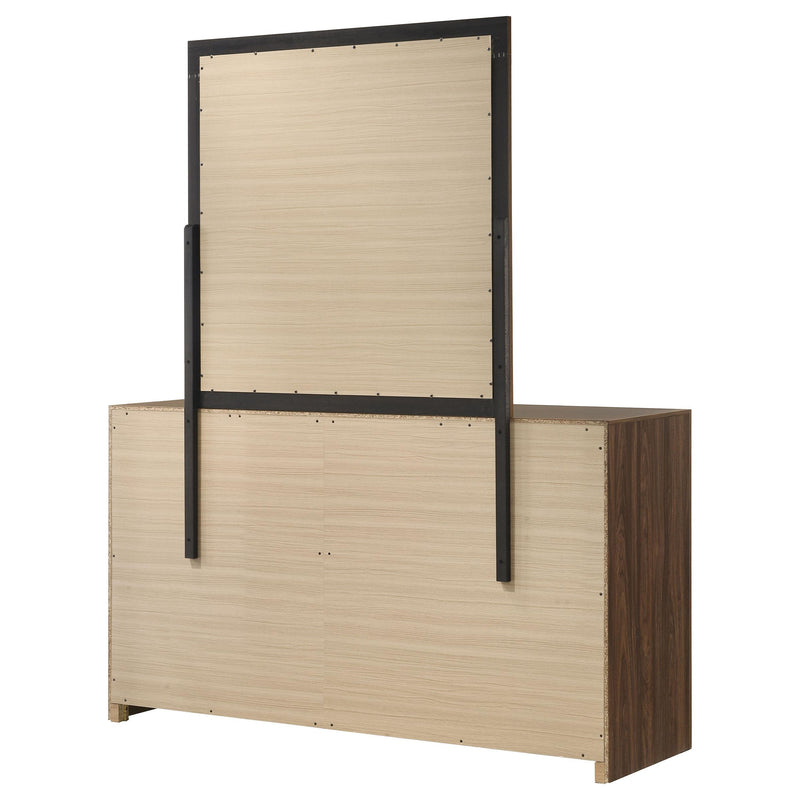 Etienne 6-drawer Dresser with Mirror Walnut - 225123M