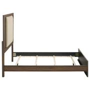 Etienne Full Velvet Upholstered Panel Bed Walnut - 225121F