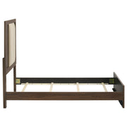 Etienne Twin Velvet Upholstered Panel Bed Walnut - 225121T