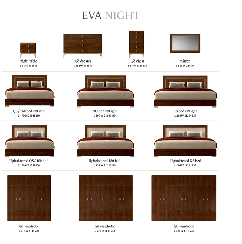 Eva Bedroom Set - Gate Furniture