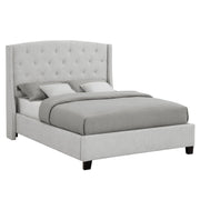 Eva Dove Gray Queen Upholstered Bed - Gate FurnitureQueen Bed